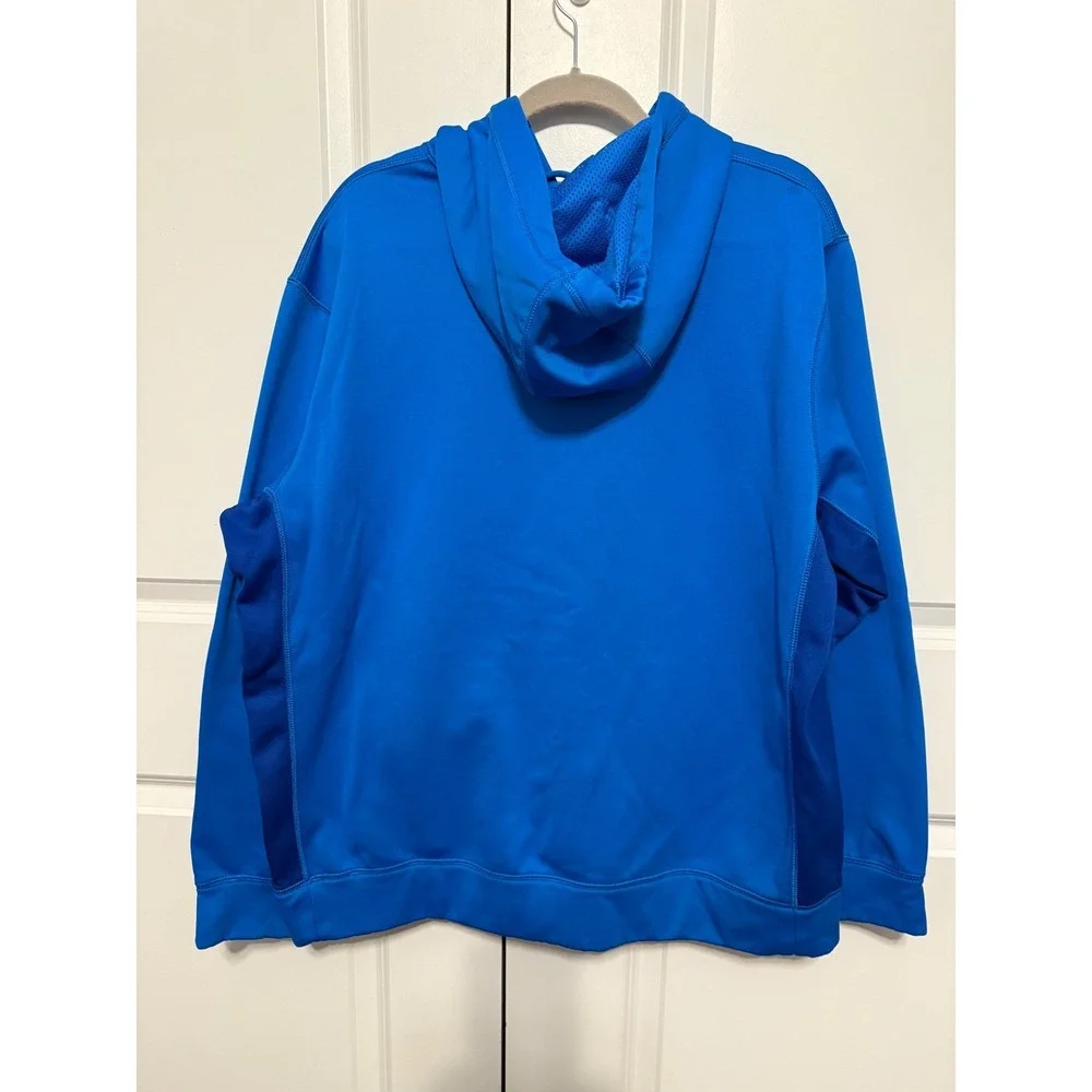 Nike Therma Fit Hoodie Pullover Blue‎ Men's XL Athletic Workout Sweatshirt